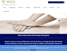 Tablet Screenshot of mazafisiosteopatia.com